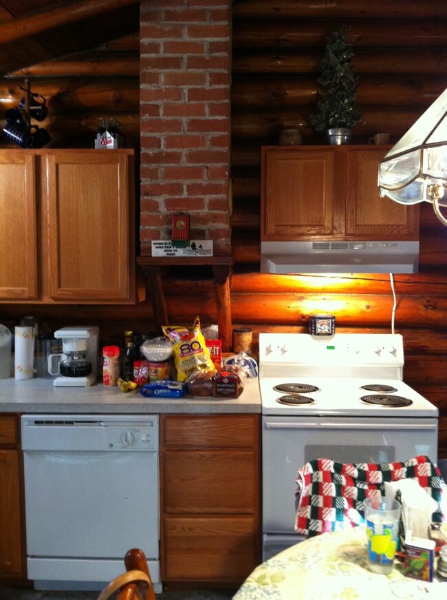 Kitchen with cabinets and dishwasher