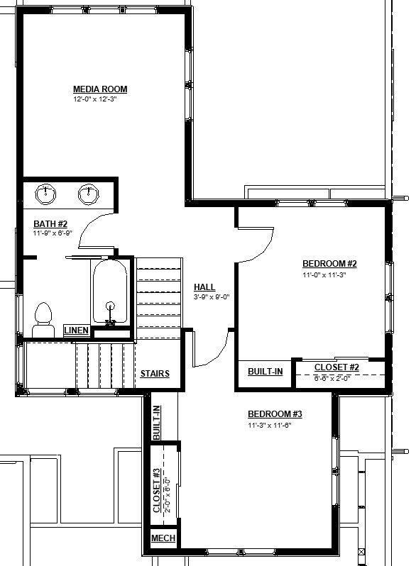 242 Upper level floor plan