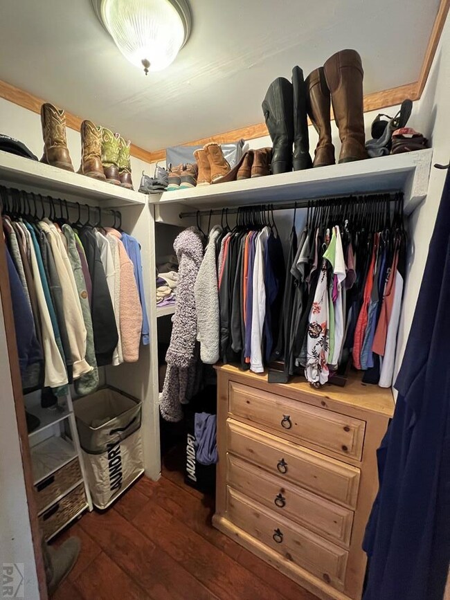 master bedroom walk- in closet