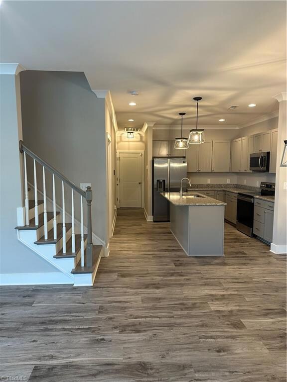 Kitchen leading to 2 Car Garage