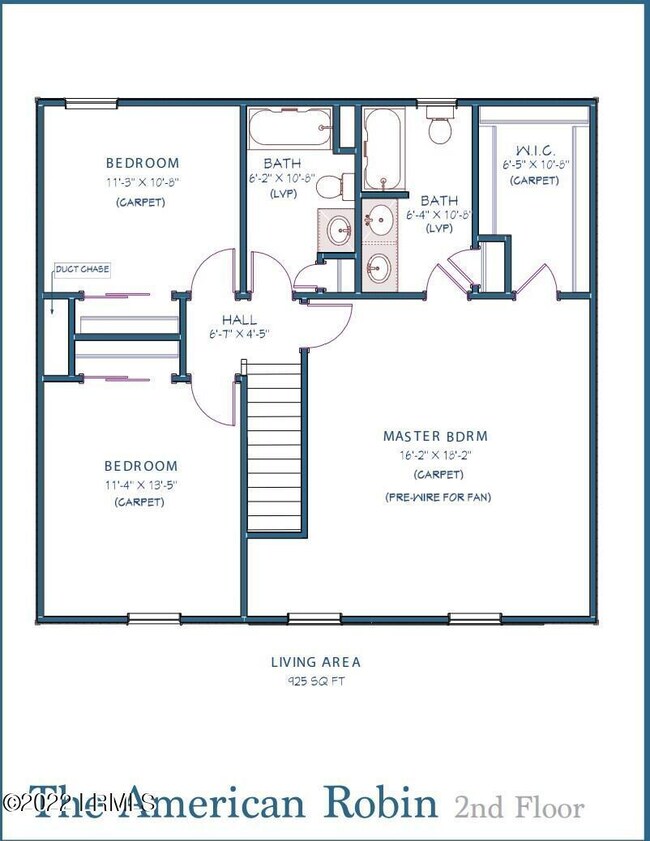 MLS American Robin second floorplan.9.09