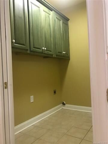 Dedicated laundry room in rear hallway leading to 