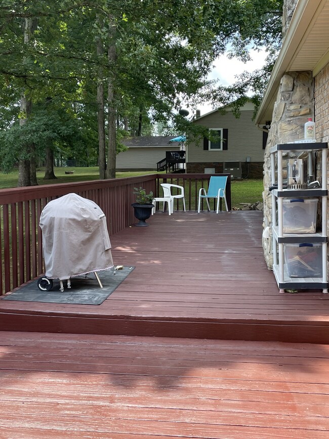South end of deck, shade