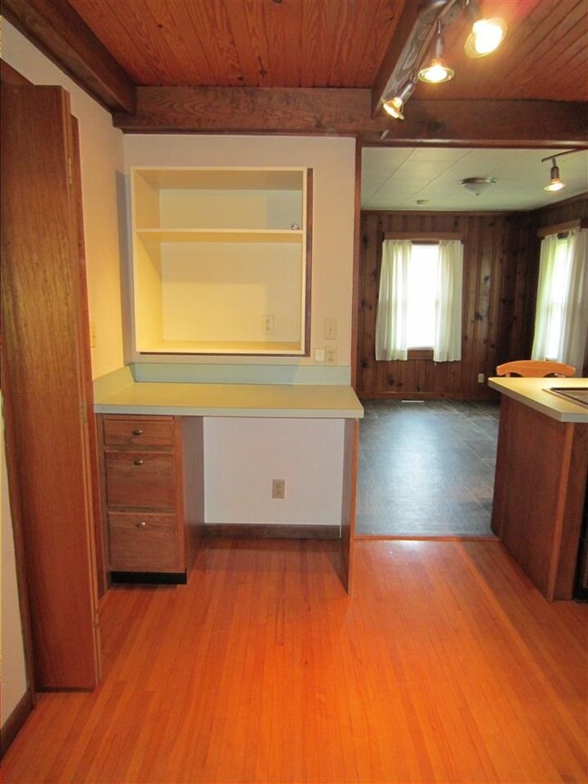 Plenty of convenient built-in storage. To the left