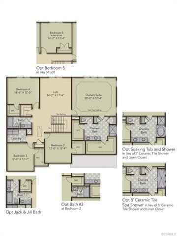 SECOND FLOOR - This home includes a spa shower in 