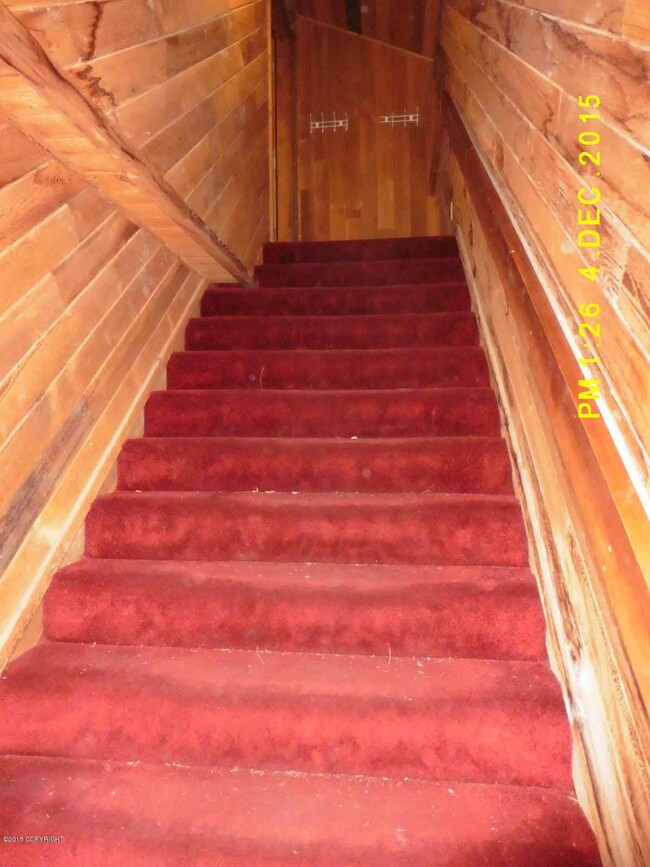 Stairs to top floor