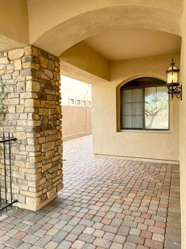 Stone Columns - Office Window