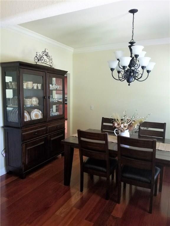 Formal Dining Room. Brazilian Cherry Hardwood.