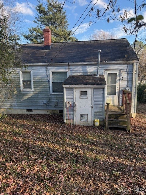 View of rear view of property