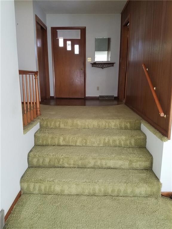 Entryway down to large living room (1 of 2)