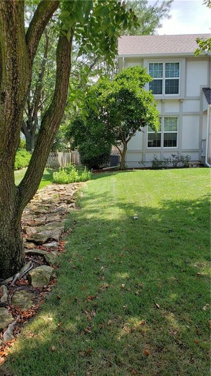 Second view of landscaping in the front yard.