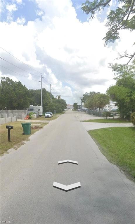 View of asphalt street