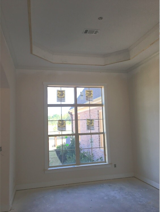 This dining room with a high ceiling will make you