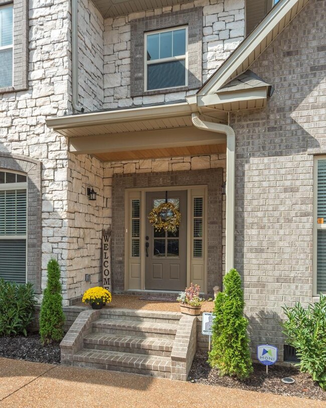Inviting entryway has room for personal touches.