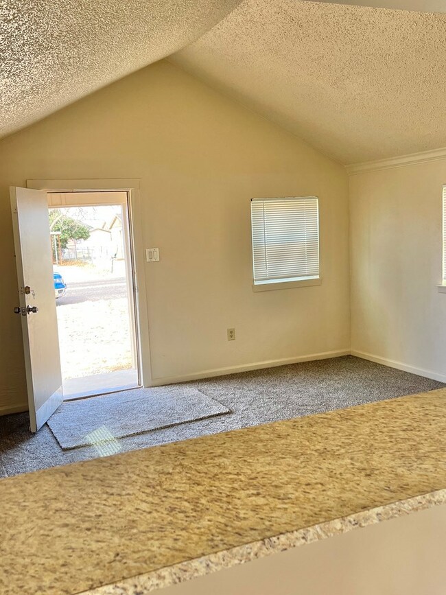 Bar looking into living area from kitchen