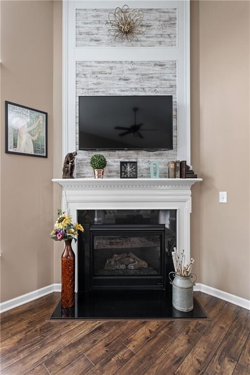 Gas fireplace for cozy evenings