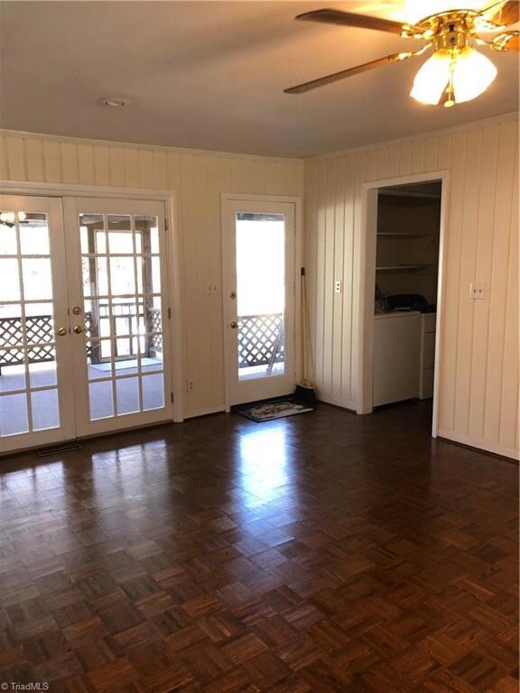Dining  area leads to back porch