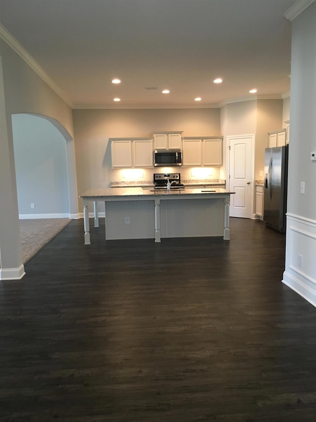 File photo separate dining room view into kitchen 