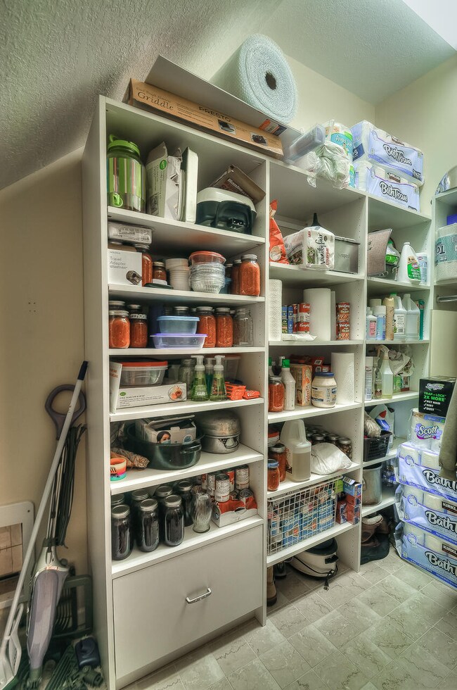 Entryway walk-in pantry