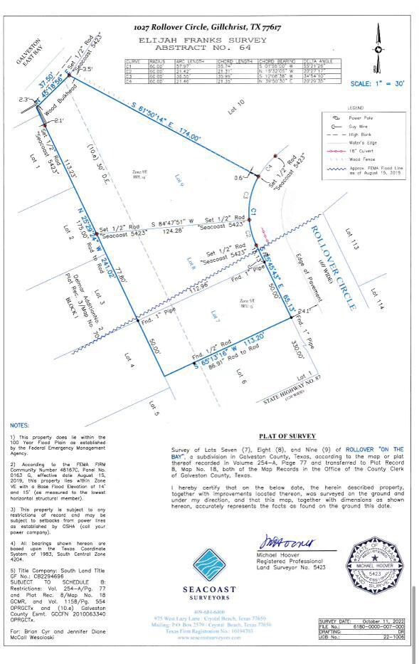 1027, LOT 7 Rollover Cir, Bolivar Peninsula, TX 77617 - photo 2