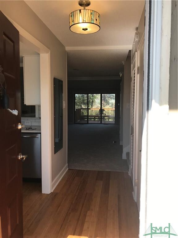 Entry Foyer with new Bamboo flooring.