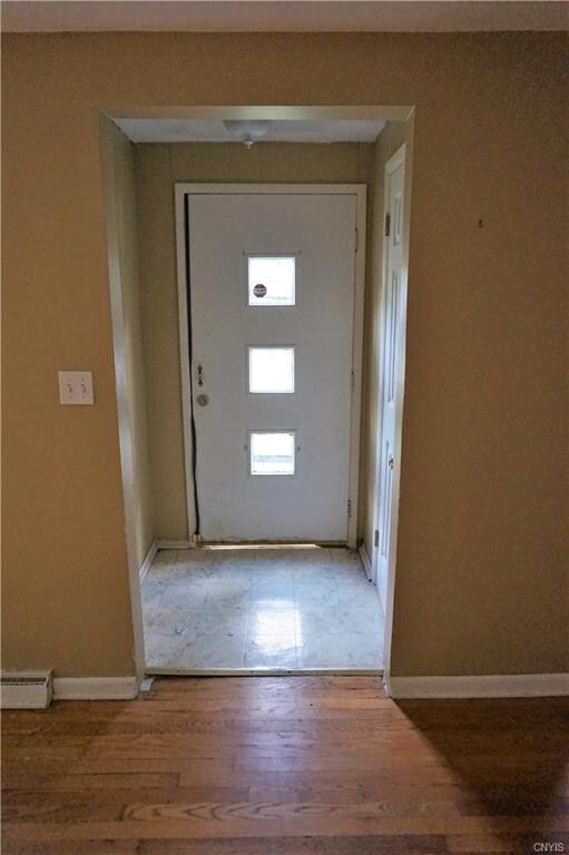 Entering through the front door, this entryway com