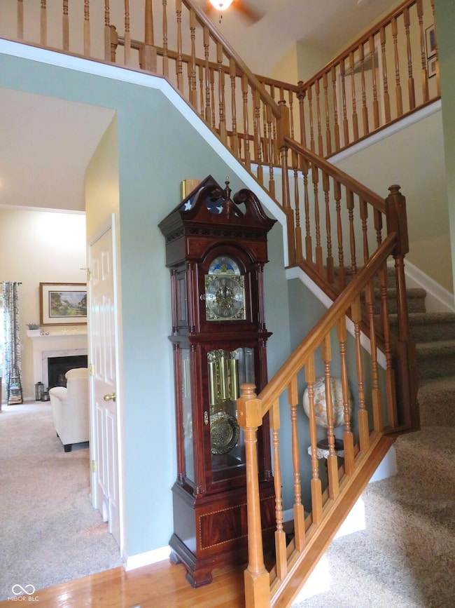 Beautiful stair case to your right as you enter the home.