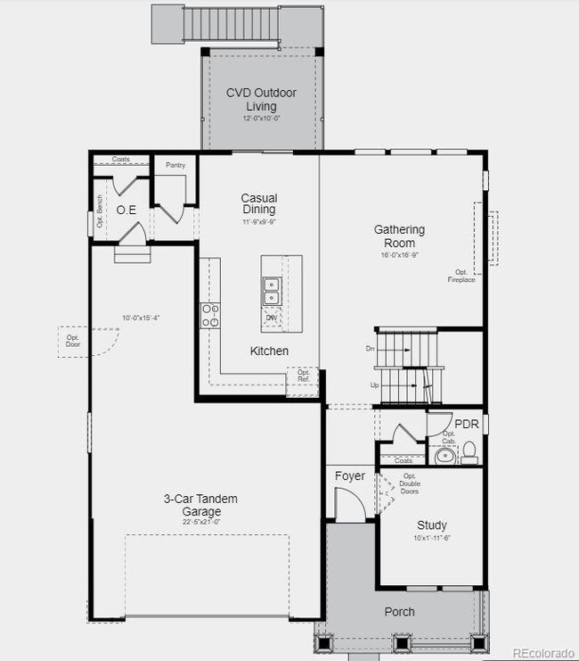 Structural options include: walkout basement, cove