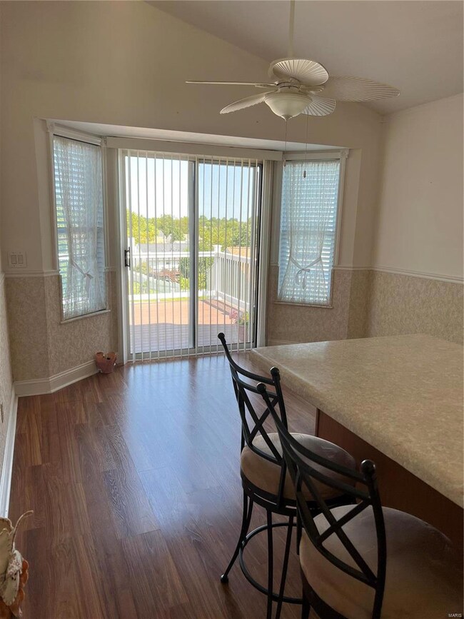 Kitchen Island and dining area