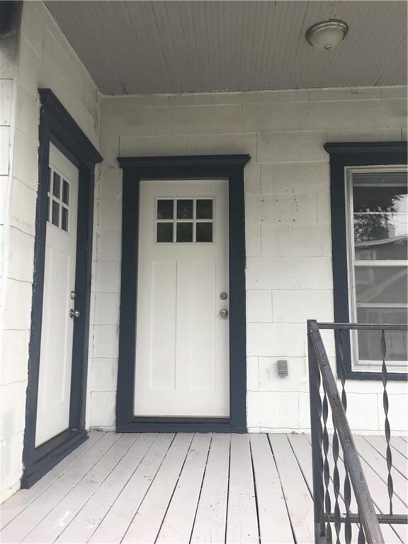 Double entry from the front porch