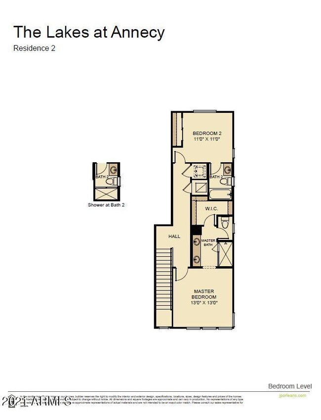 LAA 115 Bedroom Level FP