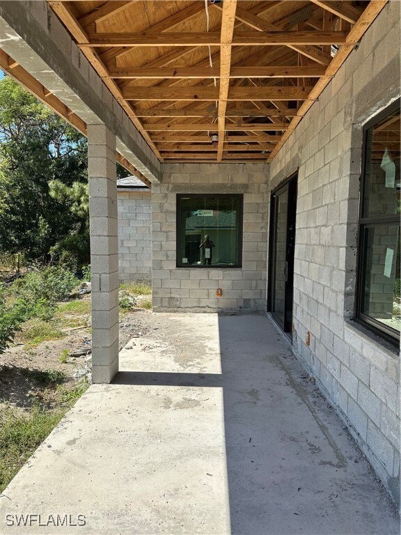 View of patio