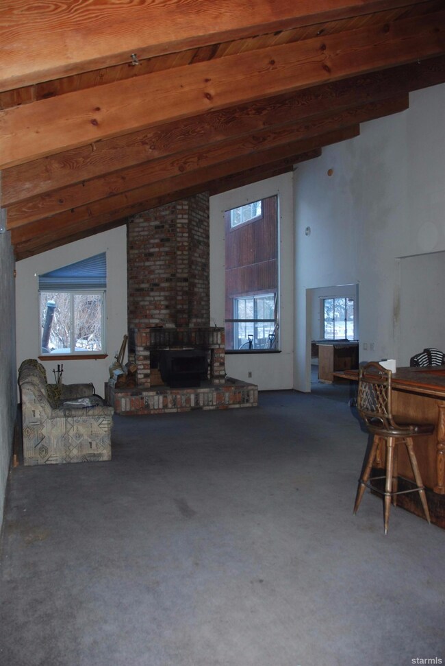 Main living area with wet bar