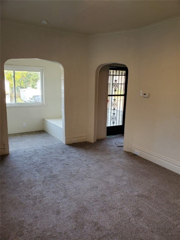living room looking into den/library