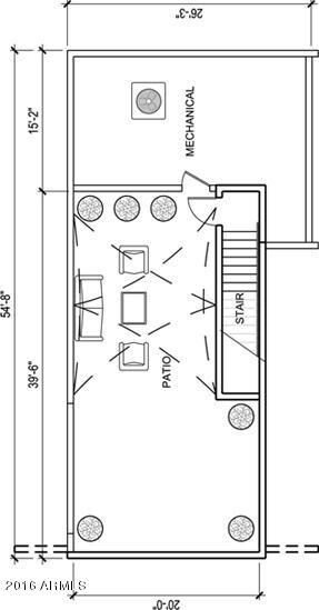 Rooftop Deck - Typical L Plan