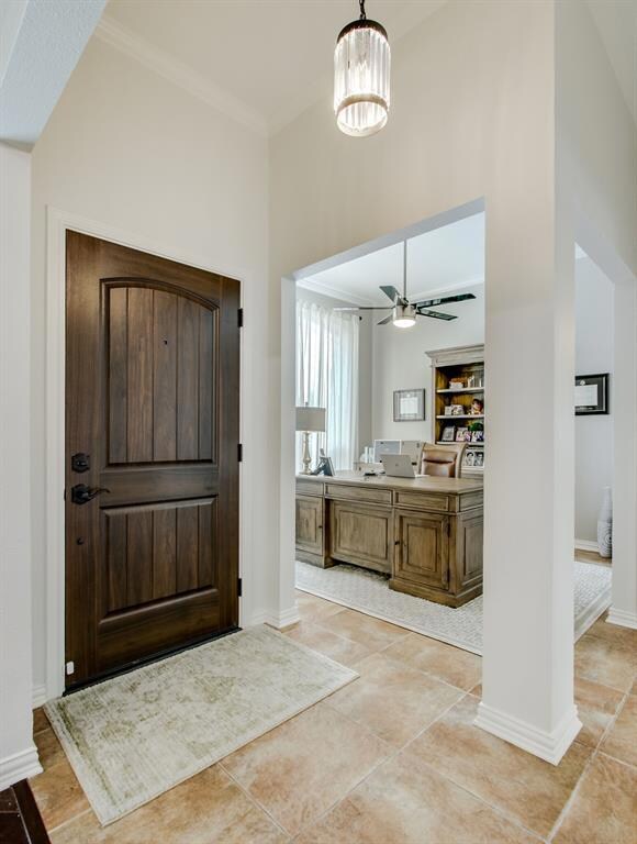 Recently replaced solid wood front entry door