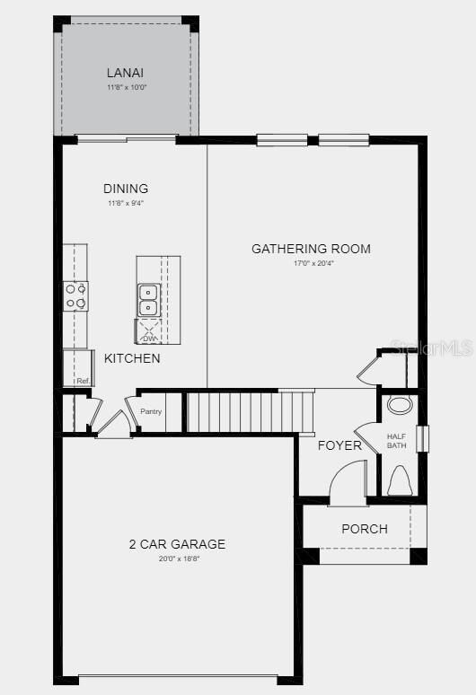 Structural options include: covered lanai.