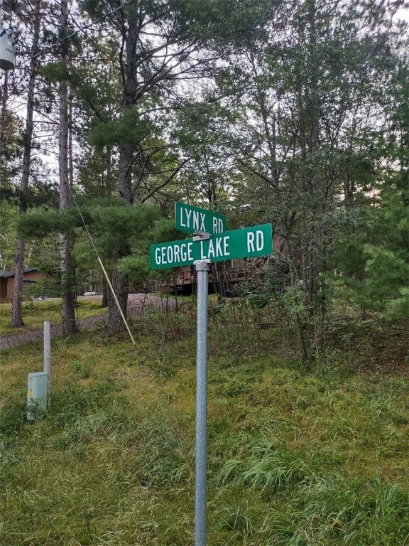 Street sign at intersection