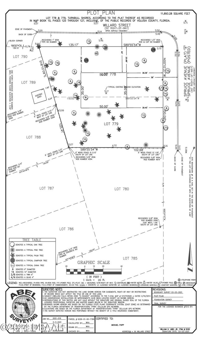 PLOT PLAN LOT778 TURNBULL SHORES