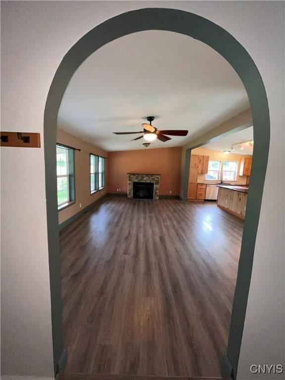 From the front hallway, turn left to the living ro
