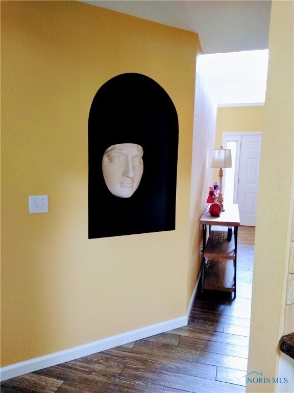Hallway leading to foyer.