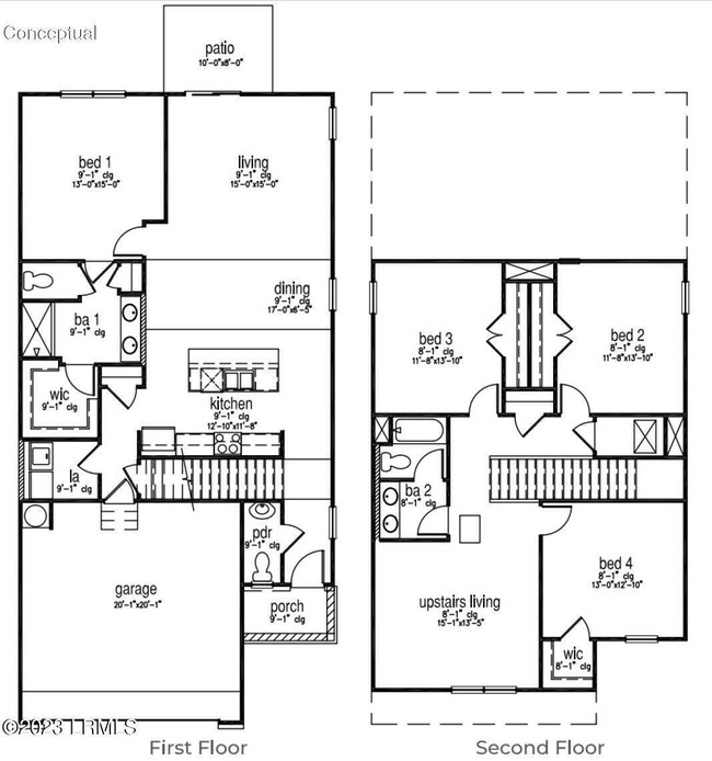 1 B Floor Plan