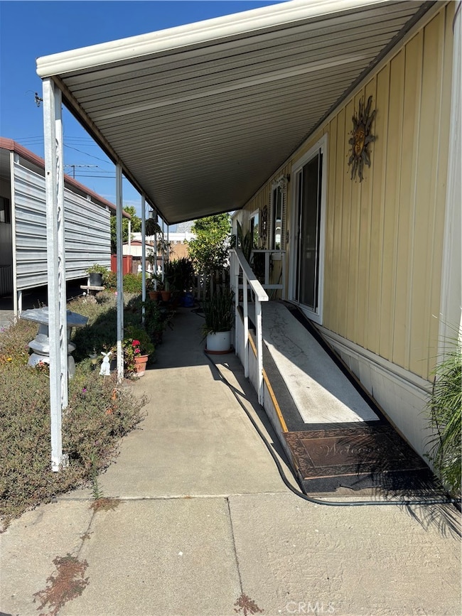 Front door has a entrance ramp