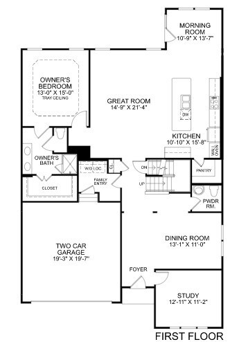 Stapleton floor plan FIRST FLOOR