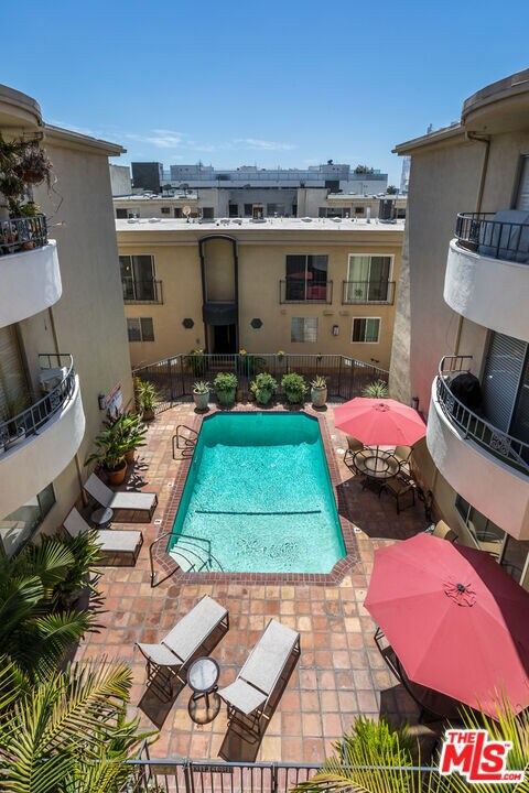 Pool View from Balcony