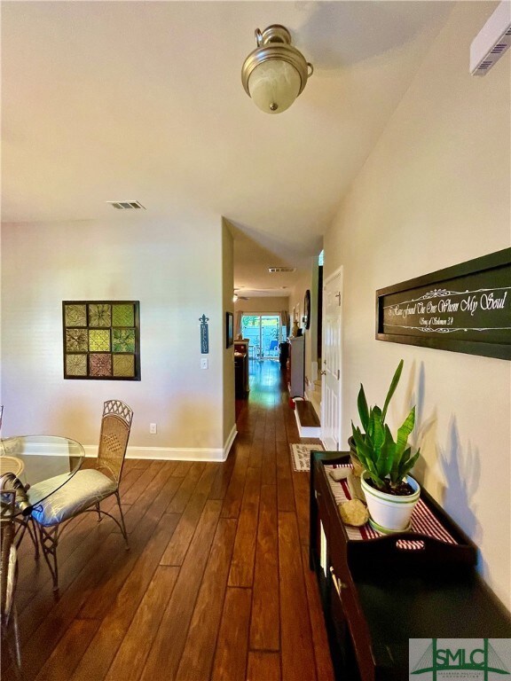 View from front to back of first level