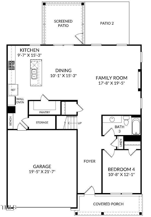 Hollins 1st floor layout - lot 16