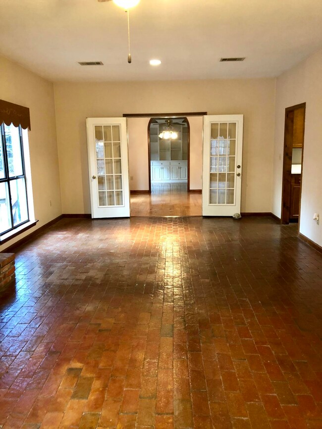 Living Room View through dining and den