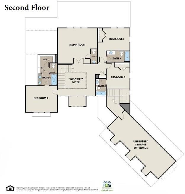 View of floor plan / room layout-second floor