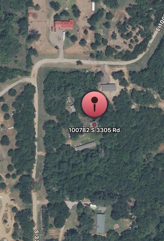 Aerial map of property and surrounding area